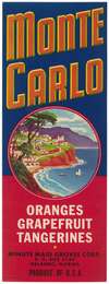 Monte Carlo Citrus Label