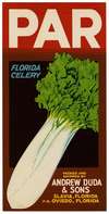 Par Florida Celery Label