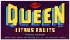 Queen Brand Citrus Fruit Label