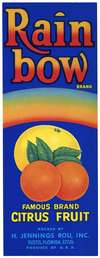 Rainbow Brand Citrus Label