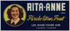 Rita-Anne Brand Citrus Label