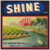 Shine Brand Fruit Label