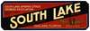 South Lake Brand Fruit Label