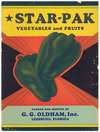 Star-Pak Vegetables and Fruits Label