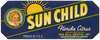 Sun Child Florida Citrus Label