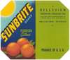 Sunbrite Brand Florida Citrus Label