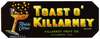 Toast O’ Killarney Brand Florida Citrus Label