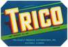 Trico Brand Produce Label