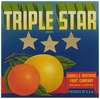Triple Star Brand Citrus Label