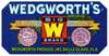Wedgworth’s Big W Brand Florida Vegetables Label