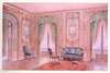 Salon peint style régence, décoré de panneaux peints par Lancret….
