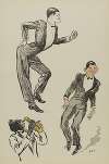Deux personnages masculins dansant le charleston