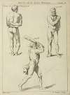 Three studies of male figures 2