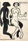 Danseuse nue avec ombre