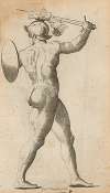 Plate VIII: Artist study of nude male soldier with shield and sword
