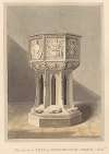 Ancient Font in West Drayton Church, Middlesex