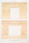 Architecture; décorations intérieures du gynecée de Ramsès III (Medineh Thabou — XXe. dynastie)