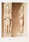 Architecture; piliers-caryatides du temple de Ramsès III (Medineh Thabou — XXe. dynastie)