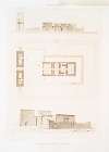 Architecture; Temple de Dakkeh (Pselcis) ; plan, coupe et vue perspective (époque ptolémaïque et romaine)