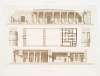 Architecture; Temple de Menephtehum (plan, coupe et élévation)
