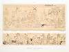 Dessin; fragments de papyrus satiriques (Musée de Turin & Musée de Londres)