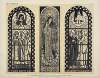 1, Sainte-Claire d’Assise (exécuté par David et Plateaux), au Pavillon du Vitrail ; 2, Nativité ; 3, Ascension (exécutés par Turpin)