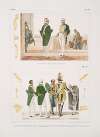 Costume des ministres; L’Empereur suivi d’un chambellan et d’un premier valet de chambre