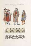 Costumes des bourgeois du commencement du XVIe. siècle. MS. no. 6811. [Two patterns.]