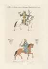 Figures de cavaliers, tirées de l’apocalypse, manuscrit du XIIIe. siècle.