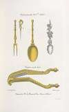Orfevreries du XVIme. siècle. Coupoir en fer doré.