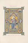 Peinture du XIIIe. siècle. [Illumination of blessed virgin and child.]