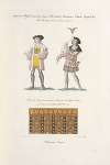 Seigneur et chasseur représentés dans un MS intitulé rondeaux chant royal, &ca. MS no. 6989 commt. du XVIe. siècle