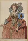 Elisabeth Palatine du Rhin, fille de Jacques 1er roi d’Angleterre. 1612-13. Peint d’ap[res] nature par Ml. Jn. Mirewelt.