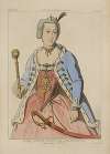 Marie Therèse d’Autriche (costume royal) (gravure du temps) XVIIIe siècle, costumes nationaux, femmes, Hongrie.