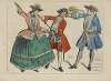 XVIIIe siècle Espagnols a la chasse. Gravure anony[me] de l’époque.