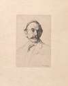 Engraved portrait of Thomas Hardy