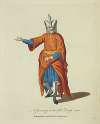 A Janissary in his full dress in 1700. Janissaire enhabit de ceremonie.