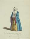 Another bridal habit of a lady of Cologne in 1588. Autre habit noce d’une dame de Cologne.