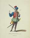 Habit of a Dutch soldier in 1588. Soldat Hollandois.