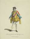 Habit of a gentleman of Burgundy in 1581. Gentilhomme de Bourgogne.