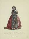 Habit of a lady in the highlands of Scotland in 1745. Dame des Montagnes d’Ecosse.