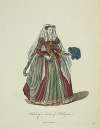 Habit of a lady of Bologna. Dame de Bolonge.