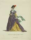 Habit of a lady of quality in France. Demoiselle Francoise.