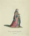 Habit of a lady of the City of Milan. Dame de Milan.