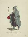 Habit of a mendicant religious in 1588. Religious mendicant.