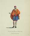 Habit of a Moor of Morocco in winter in 1695. Habit d’hiver d’un Maure de Moroc.