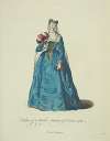 Habit of a noble matron of Venice 1581. Dame Venitienne.