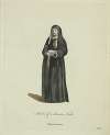 Habit of a Saxon nun. Religieuse Saxonne.