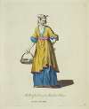 Habit of a servant maid in China. Servante de la Chine.