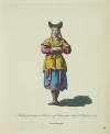 Habit of a Tartarian woman of Schouvache subject to Russia in 1768. Femme Schouvache.